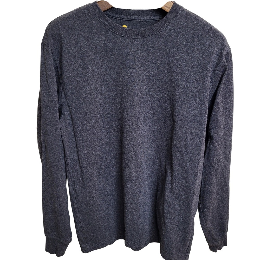Carhartt Men's Small Long Sleeve Logo Graphic T-Shirt Original Fit Gray